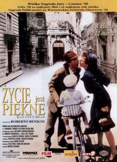 Film Życie jest piękne/La Vita e Bella, 1997 - najlepsze filmy wojenne TOP 10