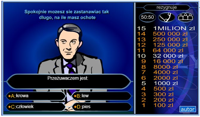 Milionerzy gra na telefon 