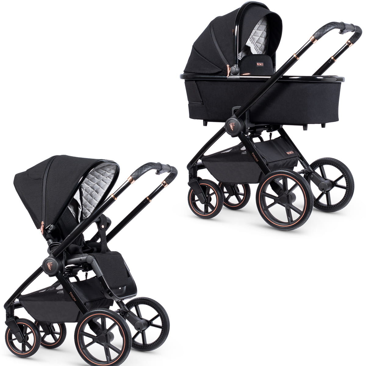 Wózek dziecięcy Vennici Tinum 2.0 Stylish Black