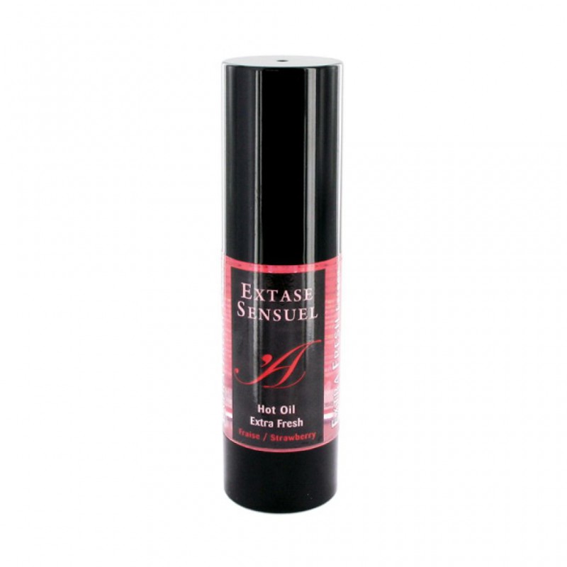Olejek stymulujący rozgrzewający - Extase Sensuel Hot Oil Extra Fresh strawberry 30 ml