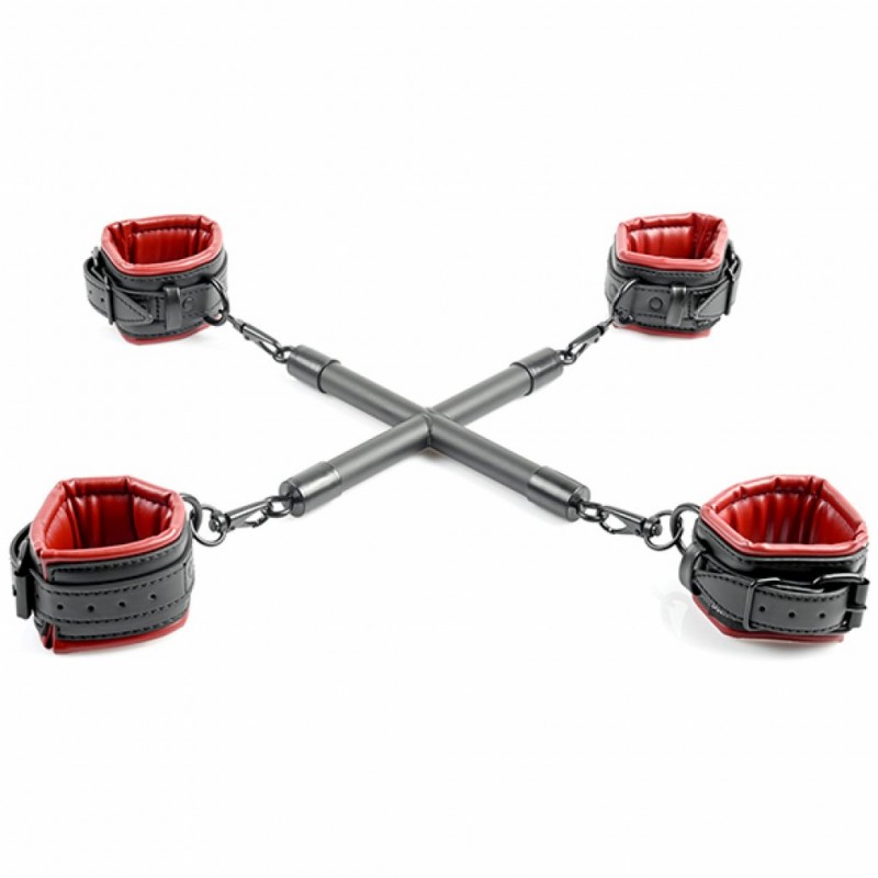 Zestaw do krępowania - Sportsheets Saffron Hog Tie & Cuff Set 