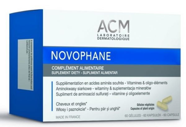 Novophane suplement diety- najlepsze witaminy na włosy skórę i paznokcie, 60 kapsułek