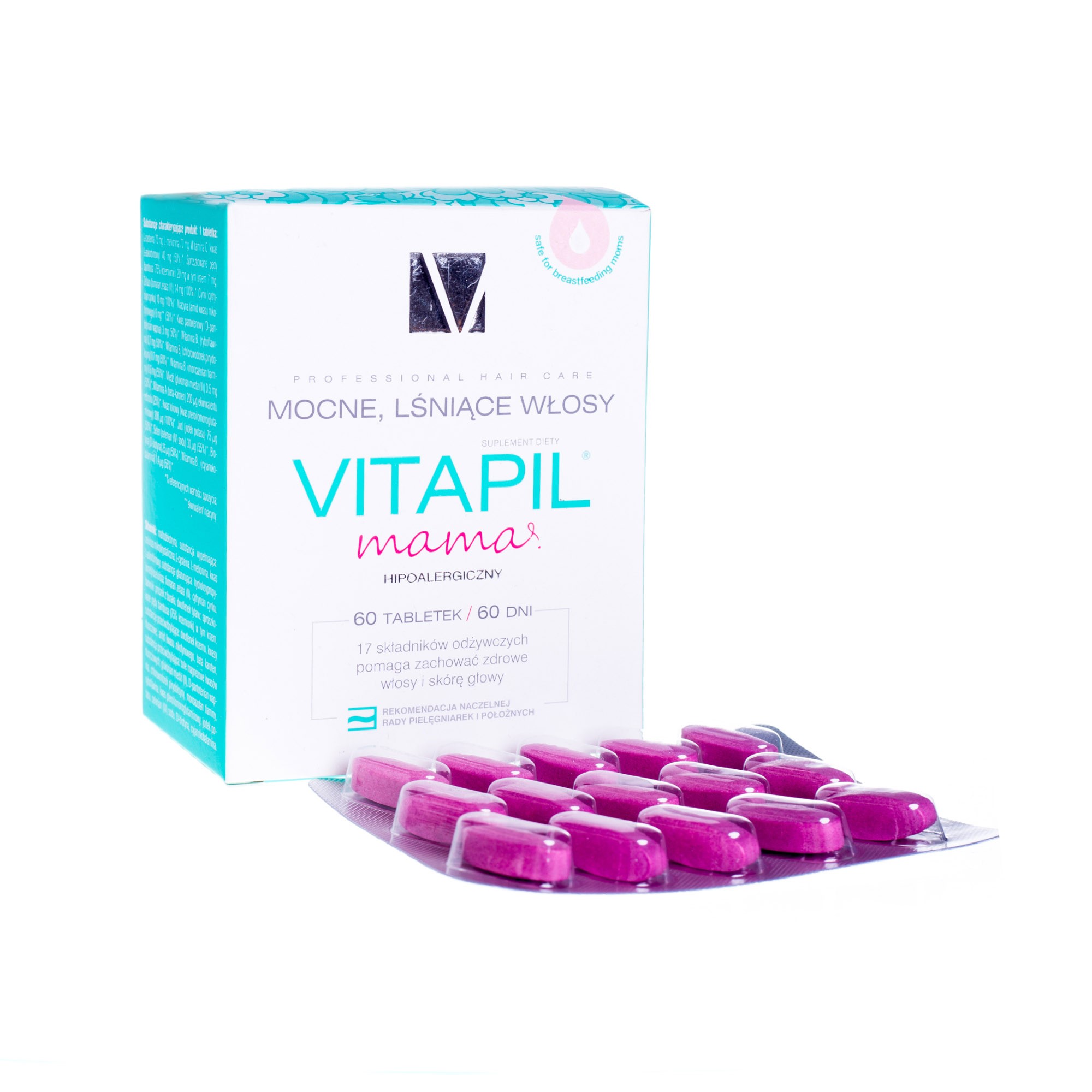 Vitapil mama suplement diety, 60 kapsułek- bezpieczny suplement dla kobiet w ciąży