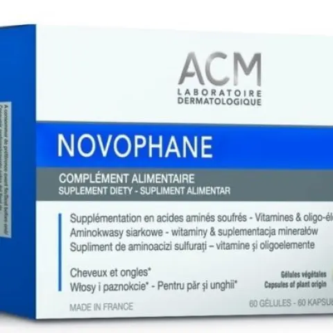Novophane suplement diety- najlepsze witaminy na włosy skórę i paznokcie, 60 kapsułek