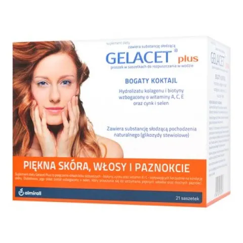 Gelacet Plus suplement diety, 21 saszetek